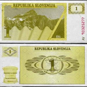 Billete Eslovenia 001 Tolar 1990 SC P1
