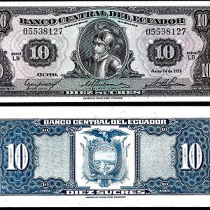 Billete Ecuador 00010 Sucres 1988 SC P121