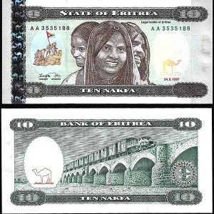 Billete Eritrea 10 Nakfa 1997 SC- P3