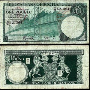 Billete Escocia 01 Libra 1969 MBC P329