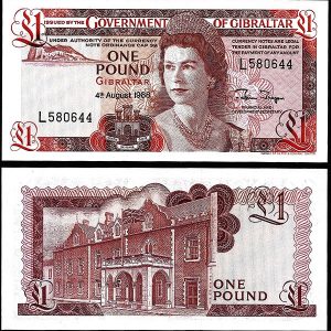 Billete Gibraltar 001 Libra 1988 SC P20E