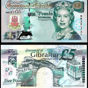 Billete Gibraltar 005 Libras 2000 SC P29
