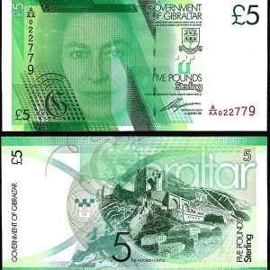 Billete Gibraltar 005 Libras 2011 SC P35