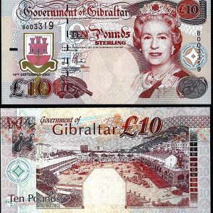 Billete Gibraltar 010 Libras 2002 SC P30