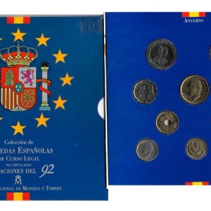 Cartera Oficial Pesetas Año 1992 (10 valores)