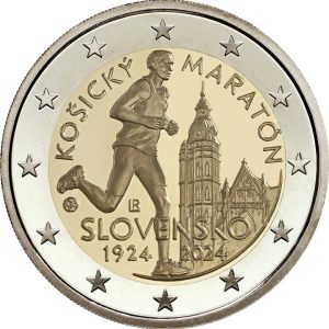 Moneda 2 euros de Eslovaquia 2024 Maraton