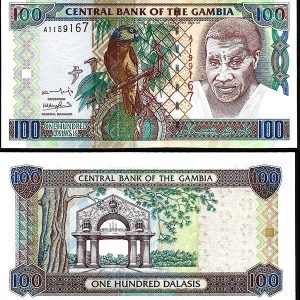 Billete Gambia 100 Dalasis ND (2001-5) SC P26a F13