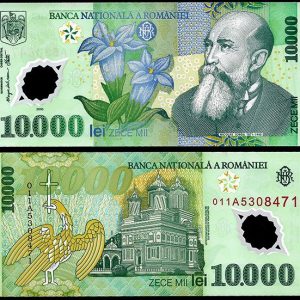 Billete Rumania 010000 lei 2000 SC P112 POLIMERO