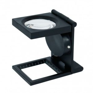 Lupa cuentahilos con led (10x). Lindner