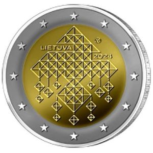 Moneda 2 euros de Lituania 2024 Jardines de Paja