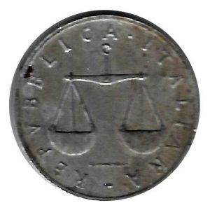 Moneda Italia 001 Lira 1955 MBC