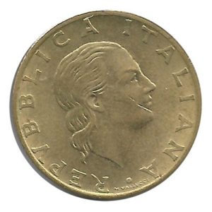 Moneda Italia 200 Liras 1979 MBC+