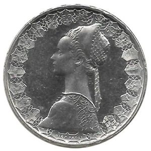 Moneda Italia 500 Liras 1959 MBC+