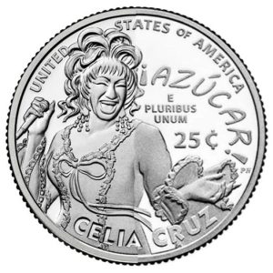 Moneda de EE.UU. cuarto dolar 2024 Celia Cruz S