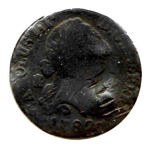 Moneda 1782. 04 Maravedis  Carlos III 1782 Segovia BC