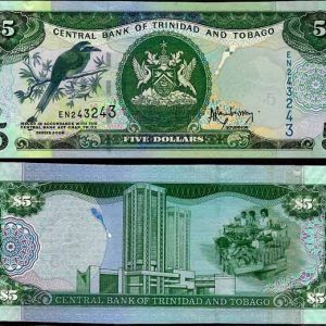 Billete Trinidad y Tobago 5 dolares 2002 SC P42F8
