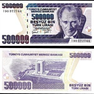 Billete Turquia 0500000 Liras 1998 SC P212