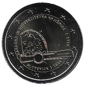 Moneda 2 euros de Eslovenia 2024 Biblioteca