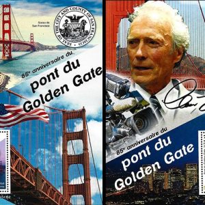 Hojas Bloque de la República de Togo – Puente Golden Gate **