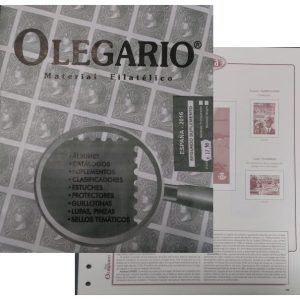 Juego Hojas Sellos Olegario Andorra Española 2016/20. Montado