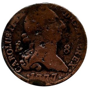 Moneda 1777. 8 Maravedis Carlos III (1777) Segovia BC/RC