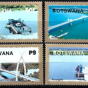 Sellos de Botswana 2022 – Puentes Mohembo y Kazungula **