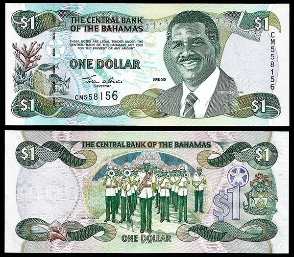 Billete Bahamas 1 Dolar 2001 SC P69