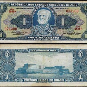 Billete Brasil 000001 Cruzeiro 1954-58 MBC P150a