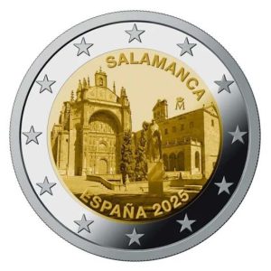 Moneda 2 euros de España 2025 Patrimonio  Ciudad de Salamanca