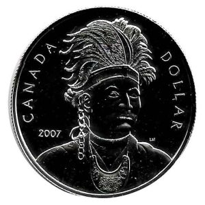 Moneda Canada 01 dolar 2007 FDC – Thayendanegea