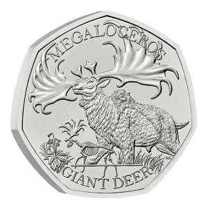 Moneda Gran Bretaña 50 Pence 2024 Ciervo Gigante