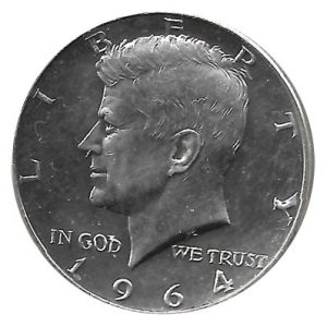Moneda de EE.UU. 01/2 dolar 1964 EBC