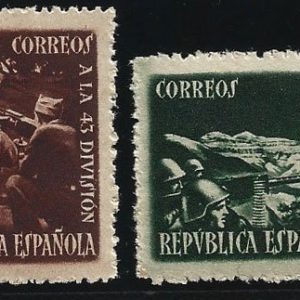 Sello Primer Centenario 0787-88 (**). Homenaje a la 43 Division