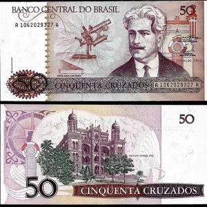 Billete Brasil 000050 Cruzados 1986 SC P210 F23