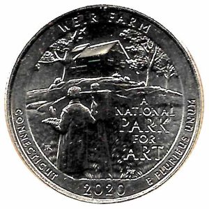 Moneda de EE.UU. 01/4 dolar 2020 Connecticut D. S/C