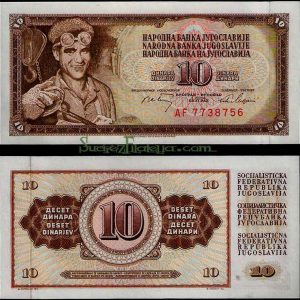 Billete Yugoslavia 00000000010 Dinara 1981 SC P87b