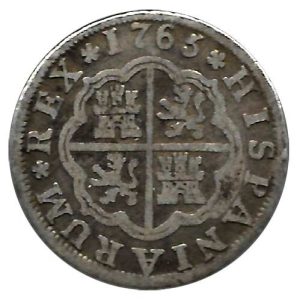 Moneda 1765. 01 Real Carlos III 1765 Madrid (PJ) MBC