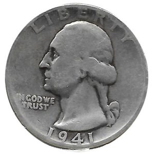 Moneda de EE.UU. 01/4 dolar 1941 MBC