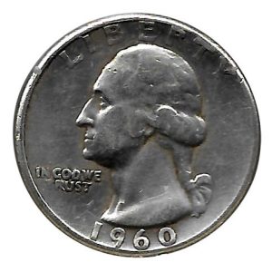 Moneda de EE.UU. 01/4 dolar 1960. MBC+