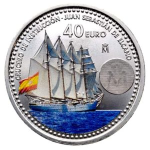 Año 2025. Moneda 40€ Elcano – Leonor
