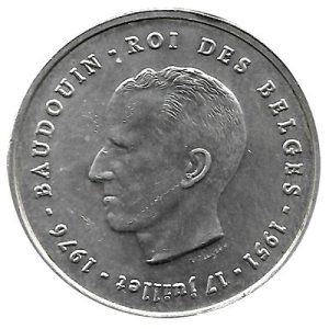Moneda Bélgica 250 Francos 1976 «Baudouin Roi des Belges» EBC