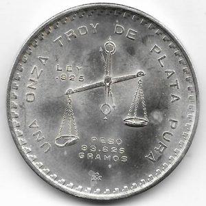 Moneda Onza Plata México 1978 S/C- BALANZA Tipo II
