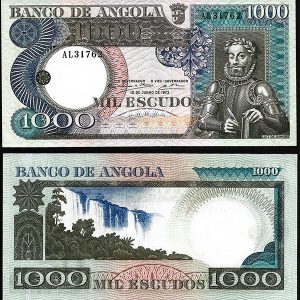 Billete Angola 1000 Escudos 1973 SC P108