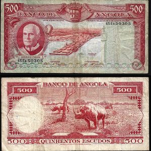 Billete Angola 500 Escudos 1970 MBC- P97