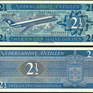 Billete Antillas Holandesas 2 1/2 Gulden 1970 SC P21