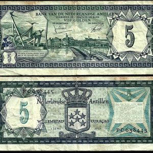 Billete Antillas Holandesas 5 Gulden 1972 BC+ P8B