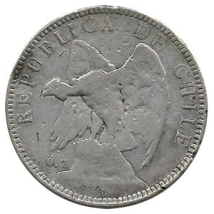 Moneda Chile 01 Peso 1903 MBC-