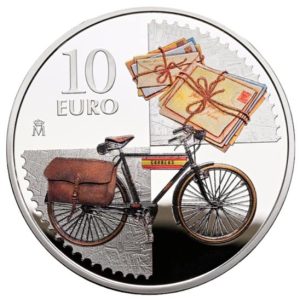 Año 2025. Moneda 10€ Primer Sello Postal Español