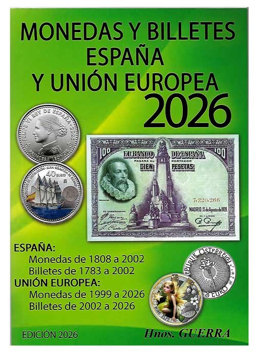 Catálogo monedas y billetes Hnos. Guerra 2026