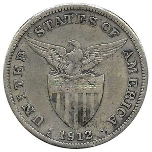 Moneda de EE.UU. (Filipinas) 001 Peso 1912 S MBC